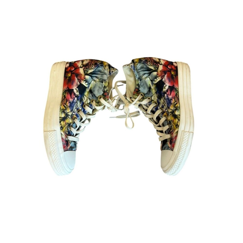 Converse Chuck Taylor All Star Lux Hi Floral Hidden Heel Wedge Womens Size 7 - Picture 3 of 10